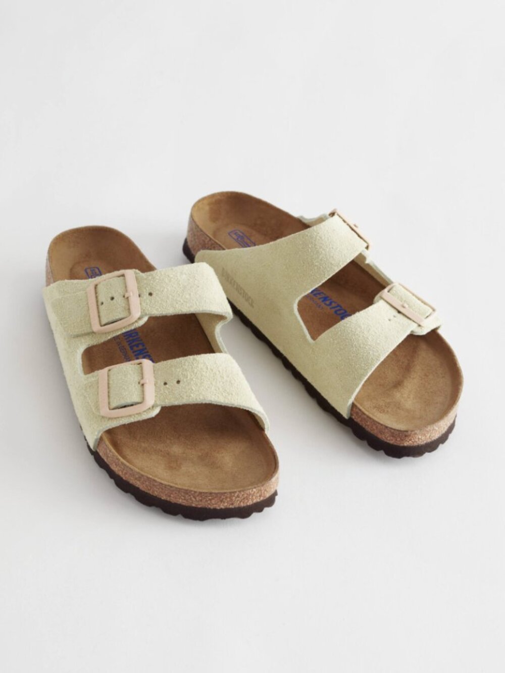 Birkenstock Arizona Almond Suede Double Strap Sandals 37 / 7